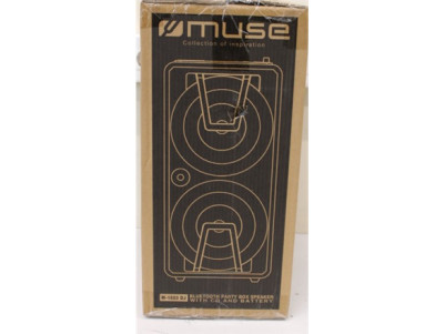 SALE OUT. Muse M-1820 DJ Bluetooth Party Box Speaker With CD and Battery, Wireless, Black Muse Party Box Speaker M-1820 DJ DAMAG
