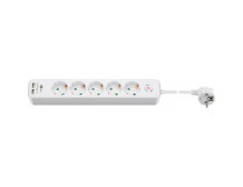 Goobay | 5-way power strip with switch and 2 USB ports 1.5 m | Sockets quantity 5