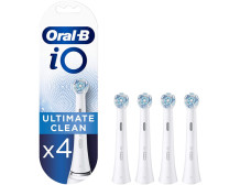 Oral-B | iO Ultimate Clean | Toothbrush Replacement Heads | Heads | For adults | Number of brush heads included 4 | White