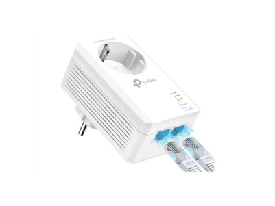 TP-LINK | AV1000 2-Port Gigabit Passthrough Powerline Starter Kit | TL-PA7027P KIT | 10/100/1000 Mbit/s | Ethernet LAN (RJ-45) p