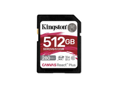 SDXC II V60 React Plus | SDR2V6/512GB | 512 GB | SDXC | Flash memory class Class 10, UHS-II, U3, V60
