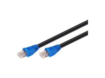 Goobay CAT 6 Outdoor Patch Cable, U/UTP, 50 m, Black