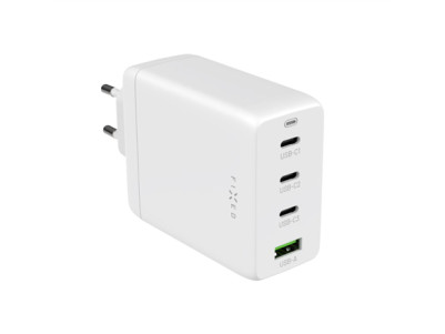 Fixed GaN 3xUSB-C/USB Travel Charger 100W | FIXCG100-3CU-WH