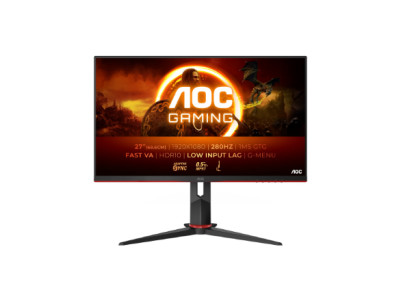 AOC 27G2ZN3/BK | 27 " | VA | FHD | 16:9 | 280 Hz | 1 ms | 1920 x 1080 pixels | 300 cd/m | HDMI ports quantity 2