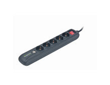 SPG5-U2-5 Power strip with USB charger, 5 sockets, USB 2A, 1.5 m
