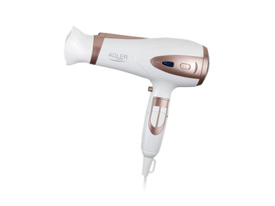 Adler | Hair Dryer | AD 2248 | 2400 W | Number of temperature settings 3 | Ionic function | Diffuser nozzle | White