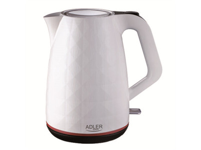 Adler | Kettle | AD 1277 | Standard | 2200 W | 1.7 L | Plastic | 360 rotational base | White
