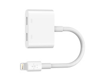 Belkin | Lightning Audio + Charge RockStar Cable, 11.5 cm, White | F8J198btWHT