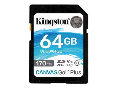 Kingston | Canvas Go! Plus | 64 GB | SD | Flash memory class 10