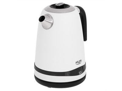 Adler | Kettle | AD 1295w | Electric | 2200 W | 1.7 L | Stainless steel | 360 rotational base | White