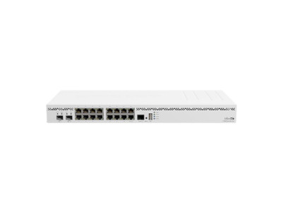 Mikrotik Cloud Core Router CCR2004-16G-2S+, 2x10G SFP+ ports, 16x Gigabit LAN ports, 1x RJ45 Serial port, 4 core CPU, 4 GB RAM, 