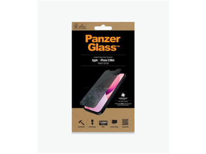 PanzerGlass | Apple | iPhone 13 Mini | Tempered glass | Black | Crystal clear Resistant to scratches and bacteria Shock absorbin