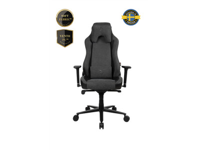 Arozzi Vernazza Vento Gaming Chair Vento Polyurethane Soft Fabric Metal Aluminium | Dark Grey