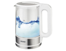 Mesko | Kettle | MS 1301w | Electric | 1850 W | 1.7 L | Glass/Stainless steel | 360 rotational base | White