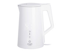 Adler | Kettle | AD 1345w | Electric | 2200 W | 1.7 L | Stainless steel | 360 rotational base | White