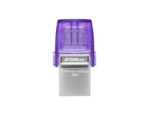 Kingston | DataTraveler | DT Micro Duo 3C | 256 GB | USB Type-C and Type-A | Purple
