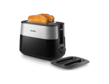 Philips | Toaster | HD2517/90 Daily Collection | Power 830 W | Number of slots 2 | Housing material Plastic | Black/Stainless St