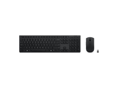 Lenovo | Professional Wireless Rechargeable Combo Keyboard and Mouse | Keyboard and Mouse Set | Wireless | Mouse included | US |
