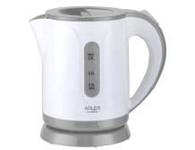 Adler | Kettle | AD 1371g | Electric | 850 W | 0.8 L | Stainless steel/Polypropylene | 360 rotational base | White/Grey
