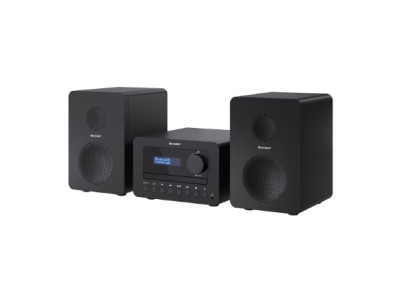 Sharp XL-B520D(BK) Tokyo Hi-Fi Micro System 2.0, FM/DAB/DAB+/USB, CD, Bluetooth 5.0, Aux-in, Black | Sharp | Tokyo Hi-Fi Micro S