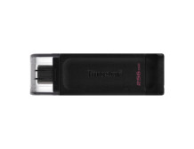 Kingston | USB Flash Drive | DataTraveler 70 | 256 GB | USB 3.2 Gen 1 Type-C | Black