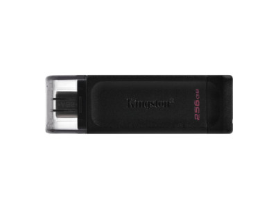 Kingston | USB Flash Drive | DataTraveler 70 | 256 GB | USB 3.2 Gen 1 Type-C | Black