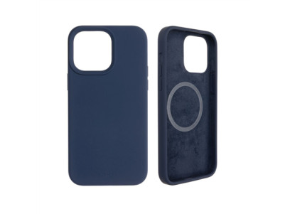 Fixed | MagFlow with MagSafe support | Back cover | Apple | iPhone 14 Pro Max | Liquid silicon | Blue