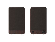 Sharp CP-SS30 Bookshelf Speakers, Brown | Sharp | Speakers | CP-SS30(BR) Bookshelf | 60 W | Bluetooth | Brown | Wireless connect