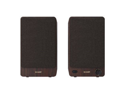 Sharp CP-SS30 Bookshelf Speakers, Brown | Sharp | Speakers | CP-SS30(BR) Bookshelf | 60 W | Bluetooth | Brown | Wireless connect