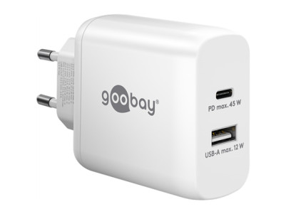 Goobay | USB-C PD Dual Fast Charger (45 W) | 65412 | N/A