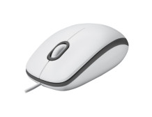 Logitech | Mouse | M100 | Wired | USB-A | White