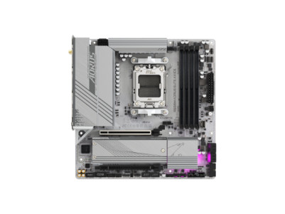 Gigabyte | B650M A ELITE AX ICE | Processor family AMD | Processor socket AM5 | DDR5 | Supported hard disk drive interfaces SATA