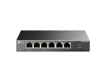 TP-LINK | 6-Port Gigabit Switch with 3-Port PoE+ and 1-Port PoE++ | TL-SG1006PP | Unmanaged | Desktop