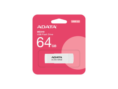 ADATA | USB Flash Drive | UC310 | 64 GB | USB 3.2 Gen1 | White