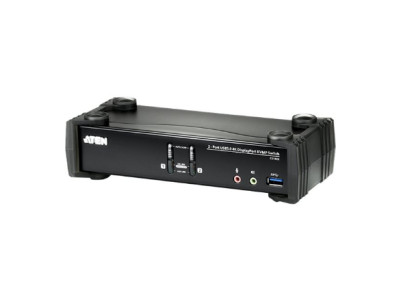Aten CS1922 2-Port USB 3.0 4K DisplayPort KVMP Switch | Aten | 2-Port USB 3.0 4K DisplayPort KVMP Switch (Cables included) | CS1