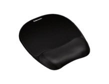Fellowes | Mouse pad with wrist pillow | 202 x 235 x 25.4 mm | Black
