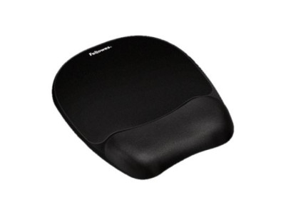 Fellowes | Mouse pad with wrist pillow | 202 x 235 x 25.4 mm | Black