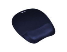 Fellowes | Foam mouse pad with wrist support | Mouse pad with wrist pillow | 202 x 235 x 25 mm | Sapphire