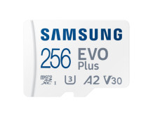 Samsung | MicroSD Card | EVO Plus | 256 GB | microSDXC Memory Card | Flash memory class U3, V30, A2