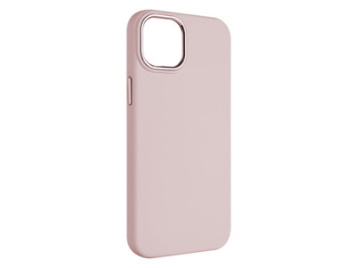 Fixed | MagFlow | Back cover | Apple | iPhone 15 Plus | Liquid silicon | Pink
