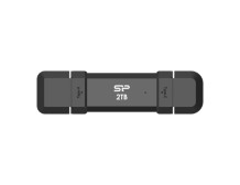 Silicon Power Portable External SSD | DS72 | 500 GB | USB Type-A/USB Type-C 3.2 Gen 2 | Black