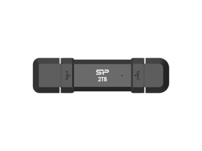 Silicon Power Portable External SSD | DS72 | 500 GB | USB Type-A/USB Type-C 3.2 Gen 2 | Black