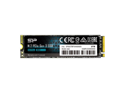 Silicon Power SSD | P34A60 | 2000 GB | Solid-state drive interface PCIe Gen3x4 | Read speed 2200 MB/s | Write speed 1600 MB/s