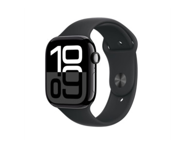 Apple Watch Series 10 | Smart watch | GPS (satellite) | Always-On Retina display | 46mm | Waterproof | Jet Black