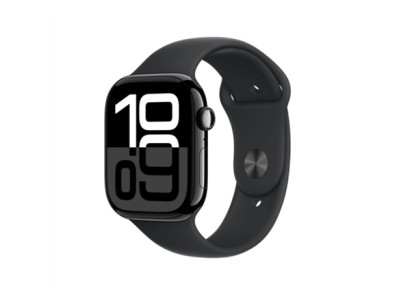 Apple Watch Series 10 | Smart watch | GPS (satellite) | Always-On Retina display | 46mm | Waterproof | Jet Black