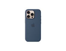 Apple iPhone 16 Pro Silicone Case with MagSafe - Denim | Apple