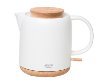 Adler Electric Kettle | AD 1304 | Electric | 1200 W | 1 L | Ceramic | 360 rotational base | White