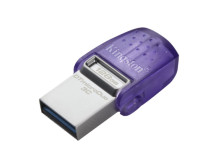 Kingston | DataTraveler | DT Micro Duo 3C | 128 GB | USB Type-C and Type-A | Purple