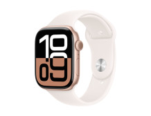 Apple Watch Series 10 | Smart watch | GPS (satellite) | Always-On Retina display | Waterproof | Rose Gold