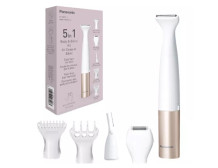 Panasonic 5-in-1 Body and Bikini Trimmer Kit | ES-WM31 | Cordless | Wet & Dry | White/Gold Rose